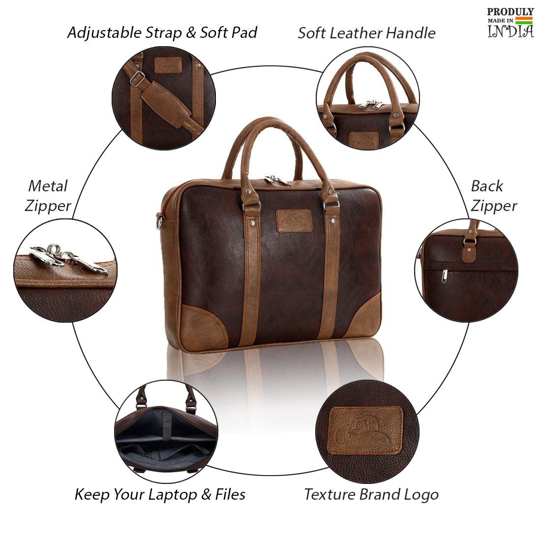 Leather World Unisex Laptop Sleeve | Office Bag | 15.6 inch - Leatherworldonline.net