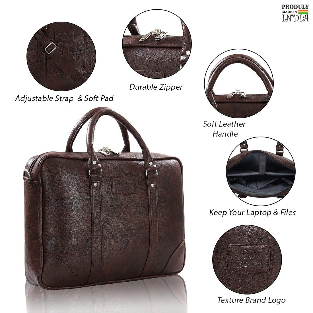 Leather World Unisex Laptop Sleeve | Office Bag | 15.6 inch - Leatherworldonline.net