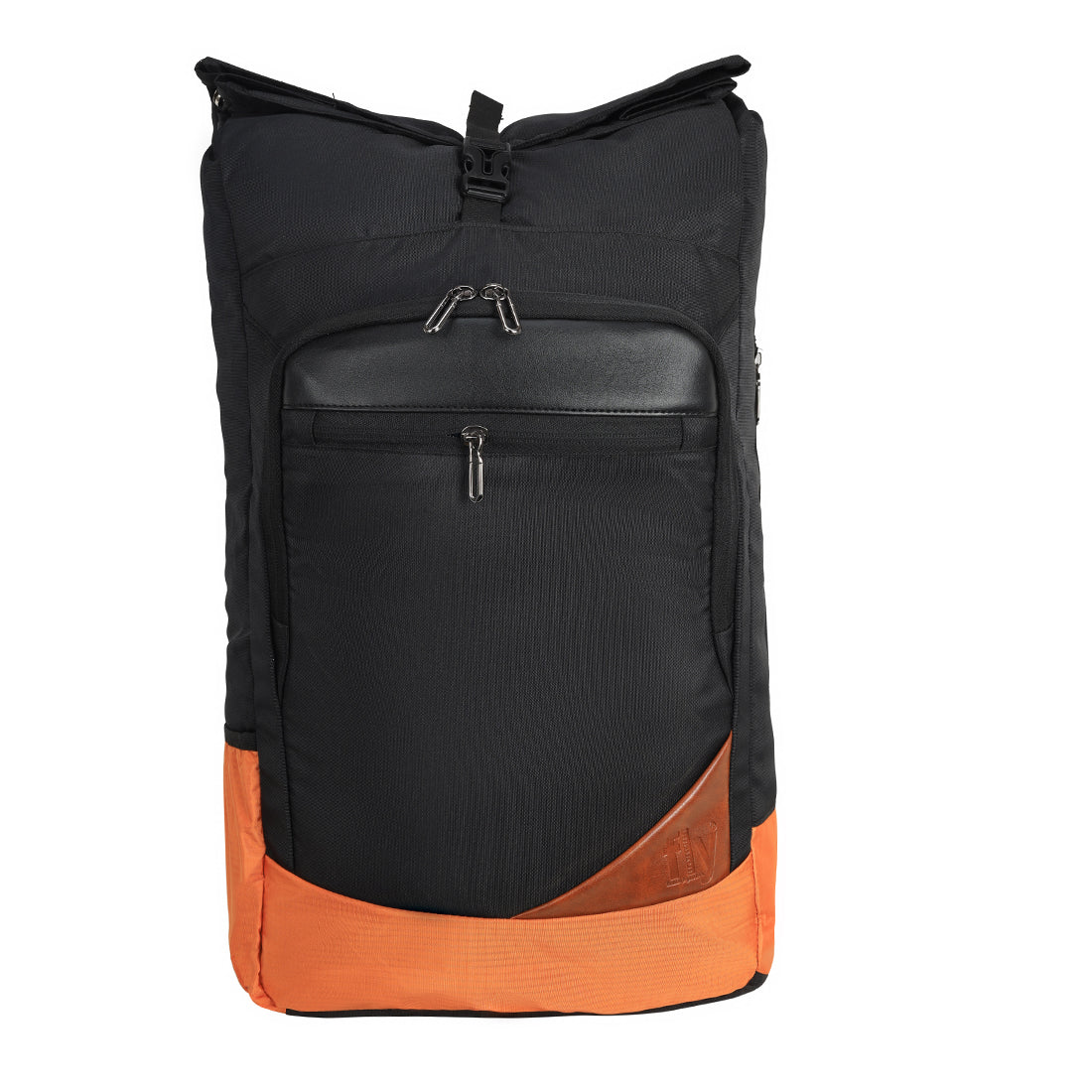 Medium 22 L Laptop Backpack Top Roll Large Backpack Bag Men Women (Black)