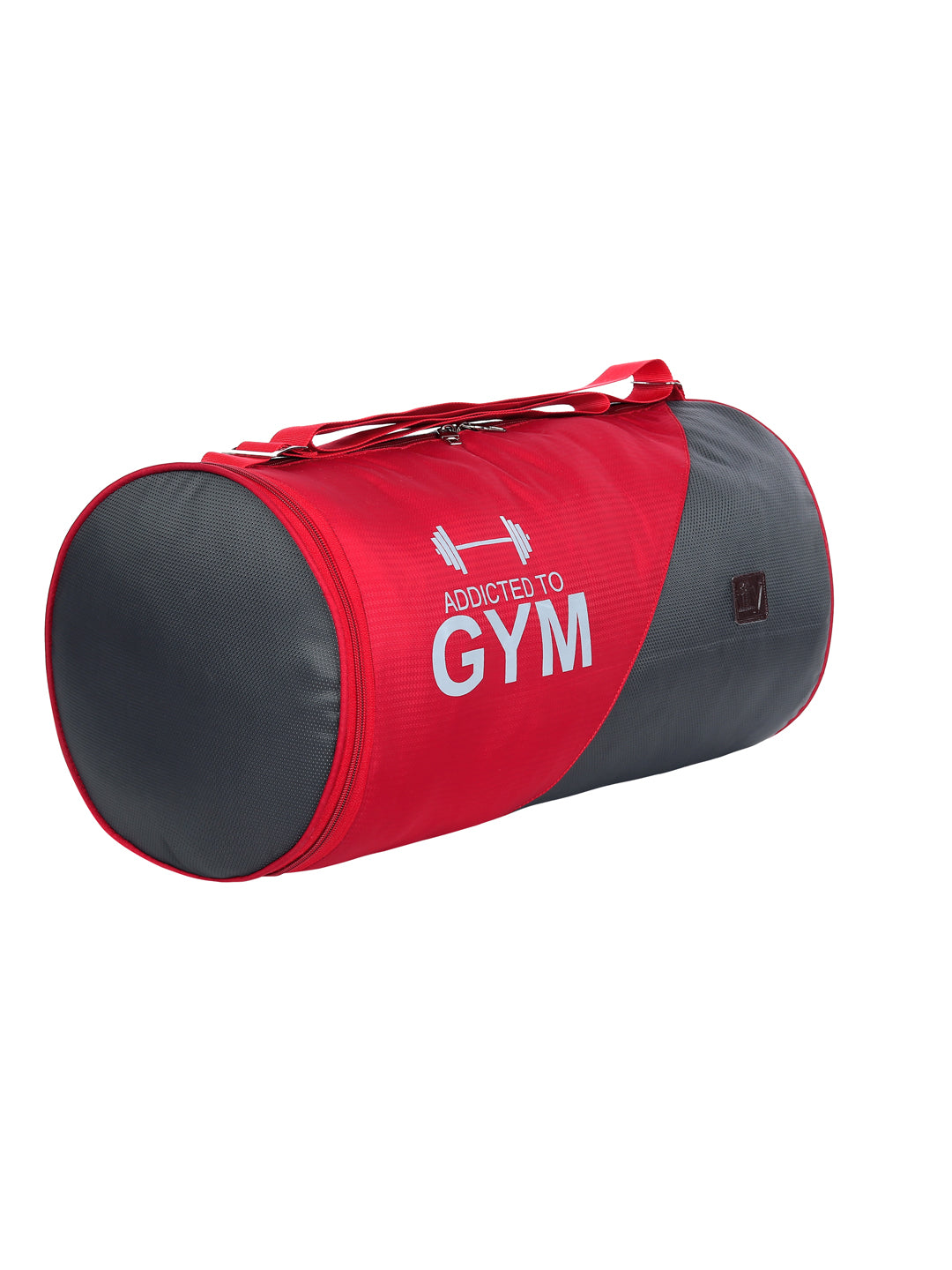 Fly Fashion Water Resistant 32 Ltrs Travel Duffel for Gym Sports for Men and Women with Separate Shoes Compartment (Red/Grey)