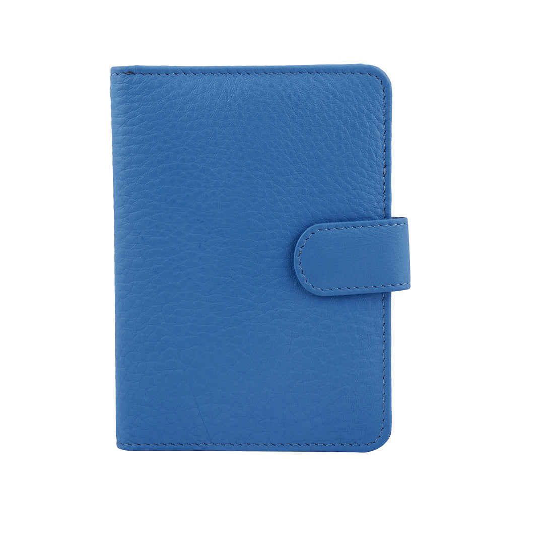 Genuine Grained Leather Unisex Trending Sky Blue Multi-purpose Holder