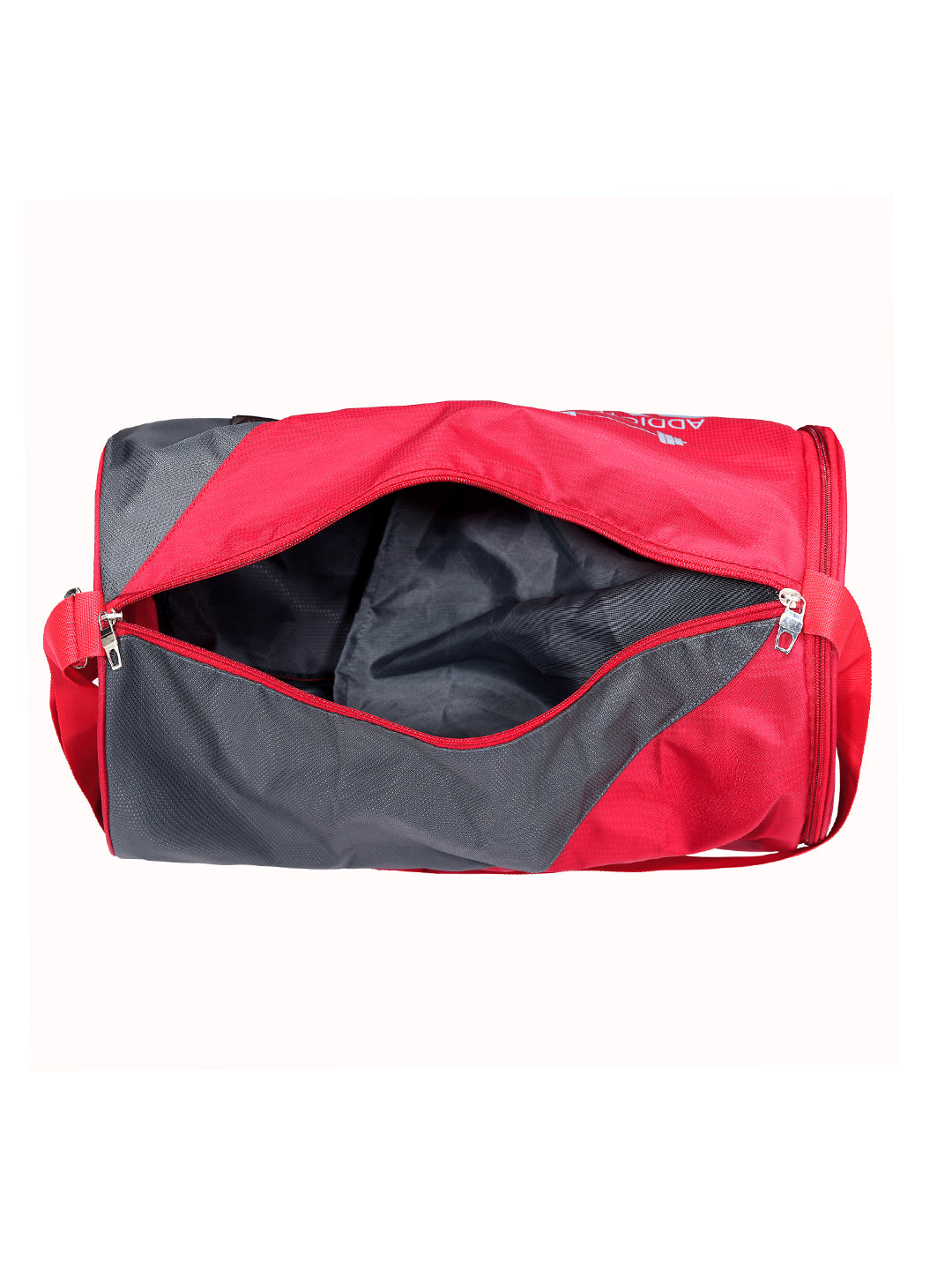 Fly Fashion Water Resistant 32 Ltrs Travel Duffel for Gym Sports for Men and Women with Separate Shoes Compartment (Red/Grey)