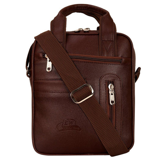 Leather World PU Leather Unisex Spacious Crossbody Sling Bag