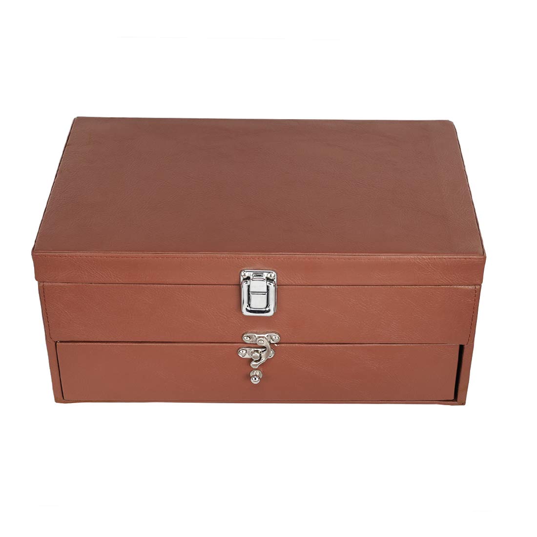 Leather World Unisex Classical 20 Slots Watch Organiser Box