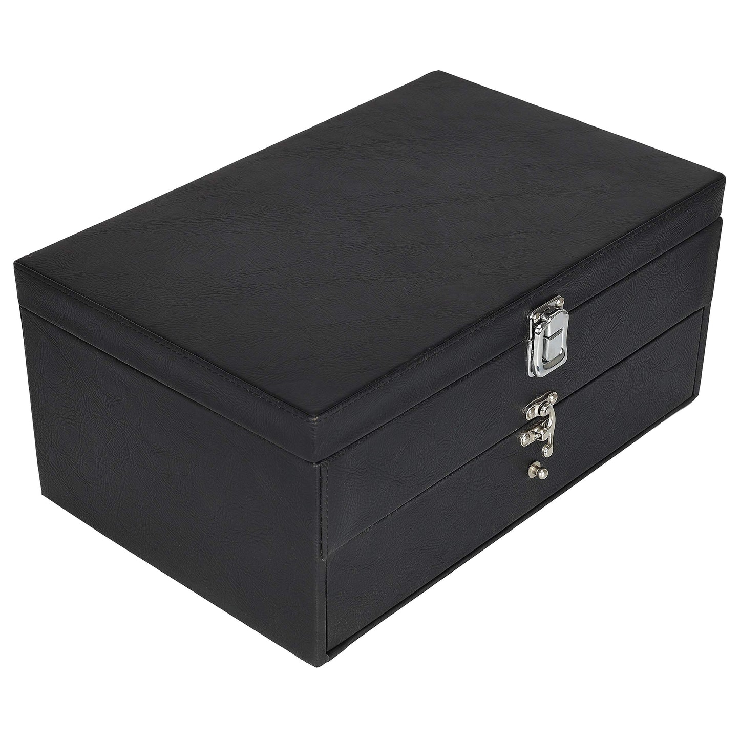 Leather World Unisex Classical 20 Slots Watch Organiser Box