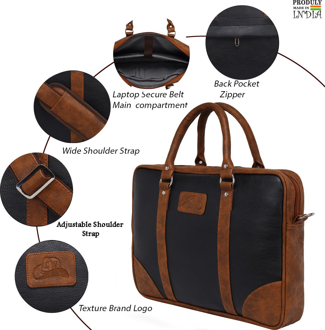 Elite Computer Bag Elite Companion Unisex 15.6 Inch Office Laptop Bag – Leatherworldonline.net