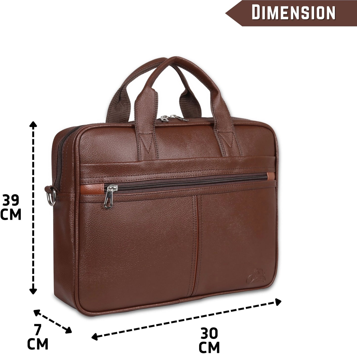 Leather World 15.6 inch Laptop Briefcase Shoulder Sling