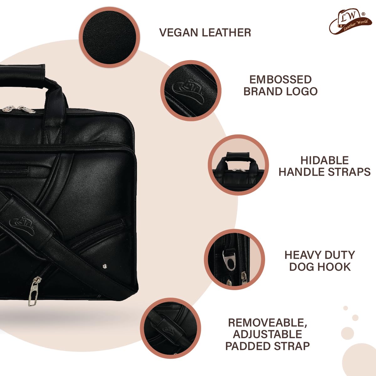Office Laptop Bag Black