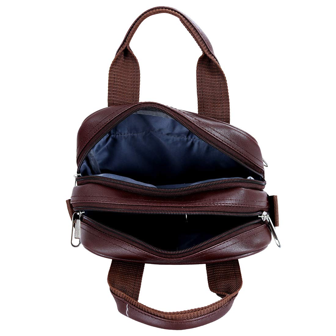 Leather World Vegan Leather Sling Cross Body Travel Office Business Messenger Bag for Men Women Daily Uses