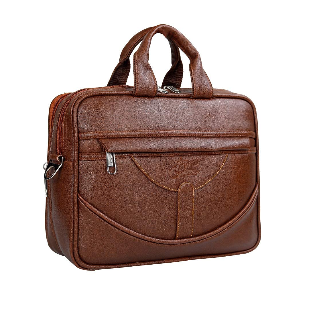 Leather World Pu Leather Mini 14 inch Laptop Office Bag | Office Bag | Messenger Bag | Travel Bag