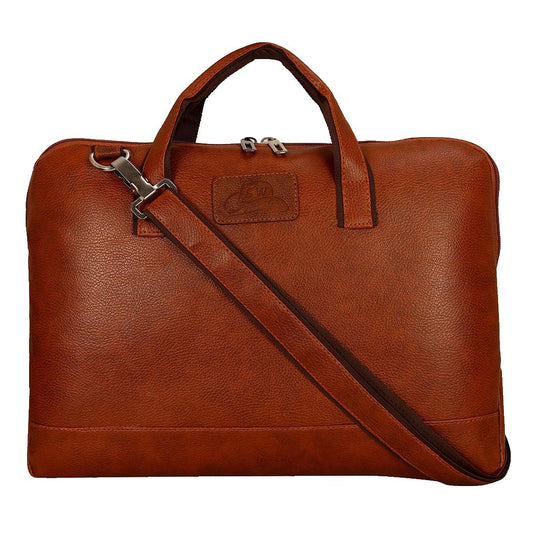 Leather World Sleek & Stylish Unisex PU Leather Office Messenger Bag