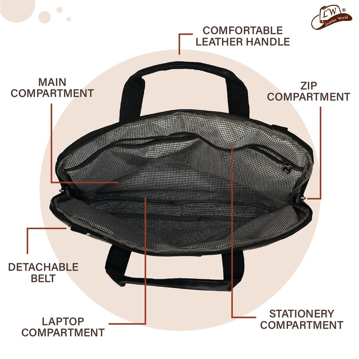 Laptop Office Bag Black