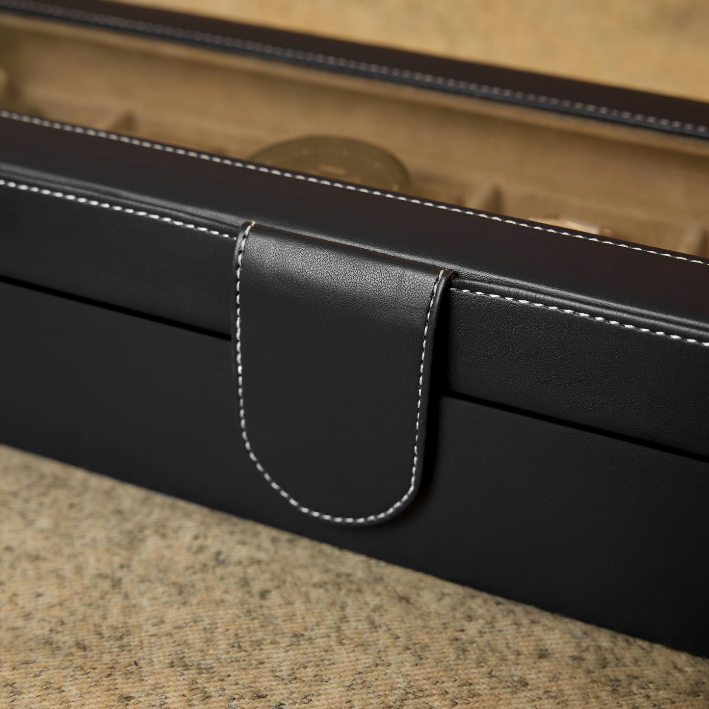 6 Slots Classy Watch Box Organizer with Viewing Window