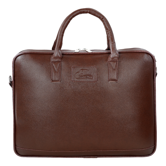 Leather World Sleek & Stylish Unisex PU Leather Office Messenger Bag