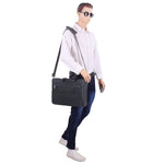 Load image into Gallery viewer, Stylish Grey Colour Office Laptop Bag - Leatherworldonline.net
