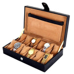 Load image into Gallery viewer, Leather World Unisex 12 Slots Watch Organiser Box - Leatherworldonline.net
