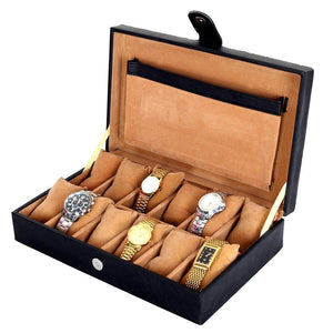Leather World Unisex 12 Slots Watch Organiser Box - Leatherworldonline.net