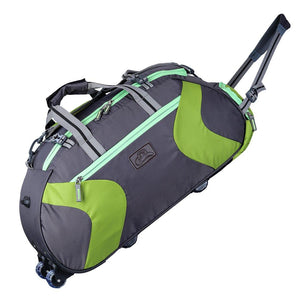 Rich Polyester Soft-Wheeler Duffel Bag - Leatherworldonline.net