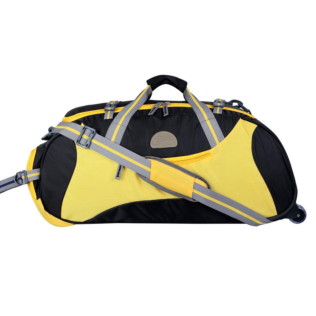 Rich Polyester Soft-Wheeler Duffel Bag - Leatherworldonline.net