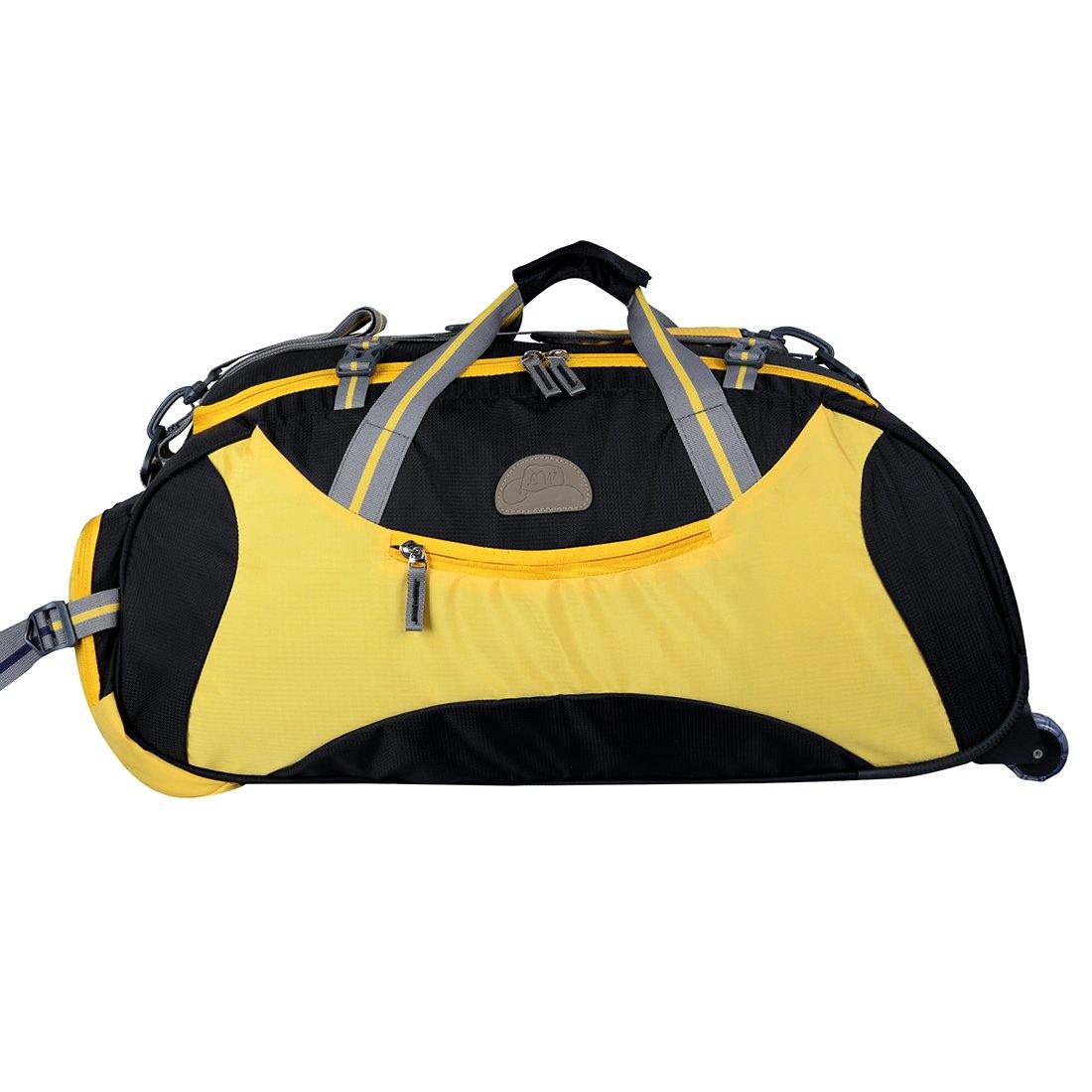 Rich Polyester Soft-Wheeler Duffel Bag - Leatherworldonline.net