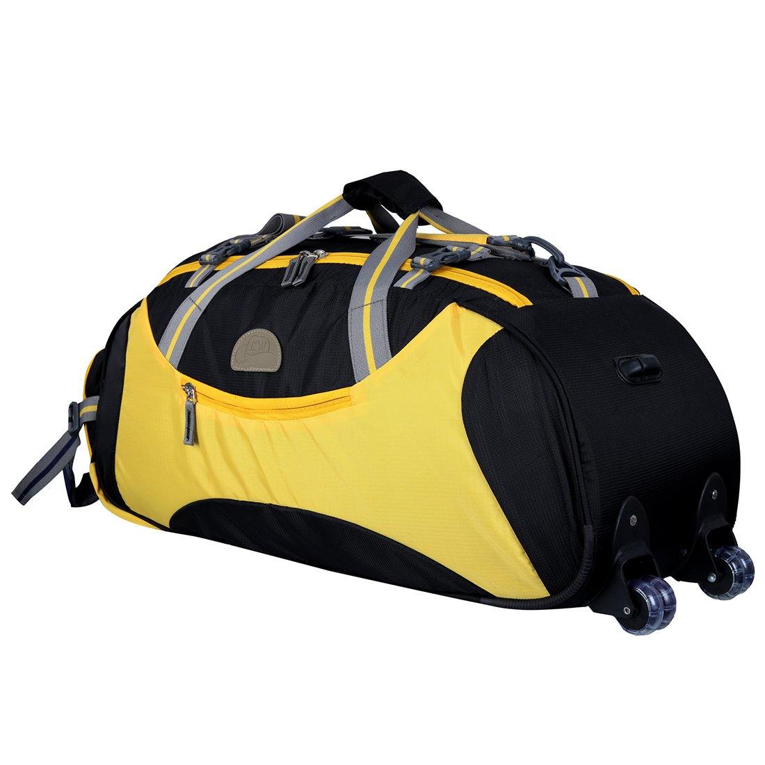Rich Polyester Soft-Wheeler Duffel Bag - Leatherworldonline.net