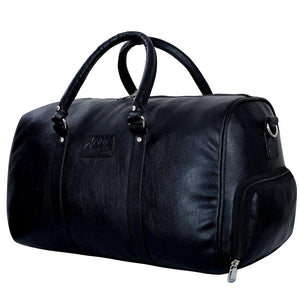 Luxurious Artificial Leather Duffel Bag with Shoe Compartment - Leatherworldonline.net