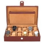 Load image into Gallery viewer, Leather World Unisex 12 Slots Watch Organiser Box - Leatherworldonline.net
