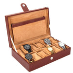 Load image into Gallery viewer, Leather World Unisex 12 Slots Watch Organiser Box - Leatherworldonline.net
