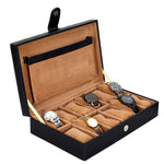 Load image into Gallery viewer, Leather World Unisex 12 Slots Watch Organiser Box - Leatherworldonline.net
