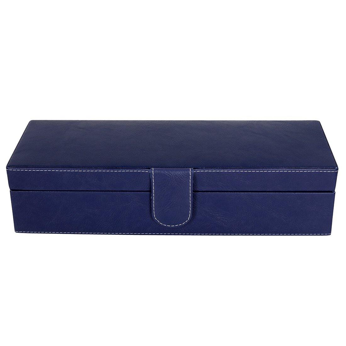 Leather World Unisex 6 Slot Watch Organizer Box For Watch Enthusiasts