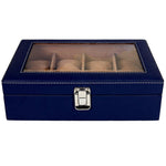 Load image into Gallery viewer, Leather World Unisex 8 Slots Watch Organiser Box - Leatherworldonline.net
