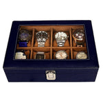 Load image into Gallery viewer, Leather World Unisex 8 Slots Watch Organiser Box - Leatherworldonline.net
