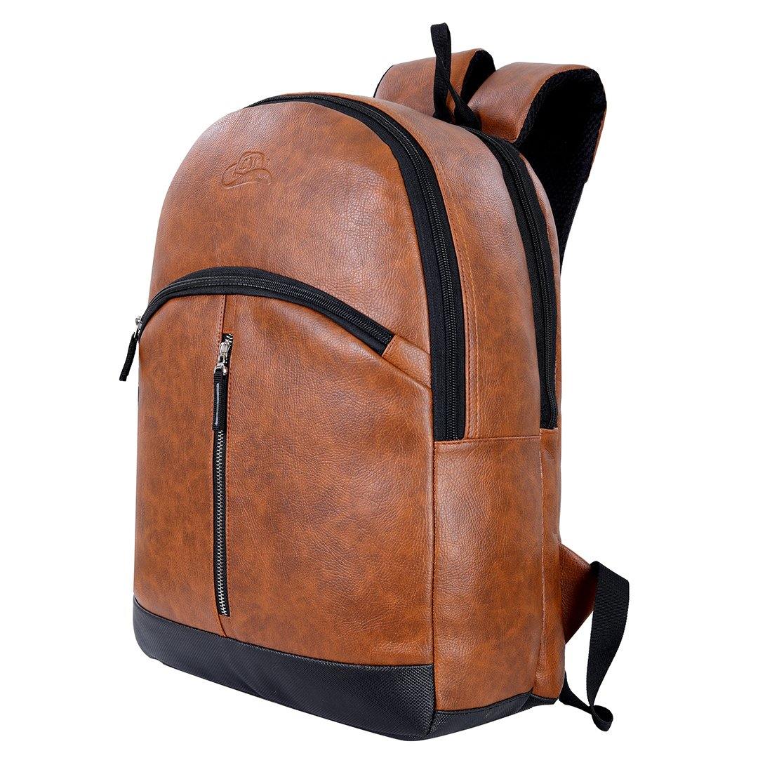 Leather World Unisex Vintage Synthetic Leather Backpack