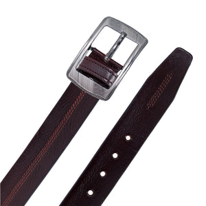 Leather World Formal Casual Brown Color Branded Stylish Genuine Leather Belts For Men