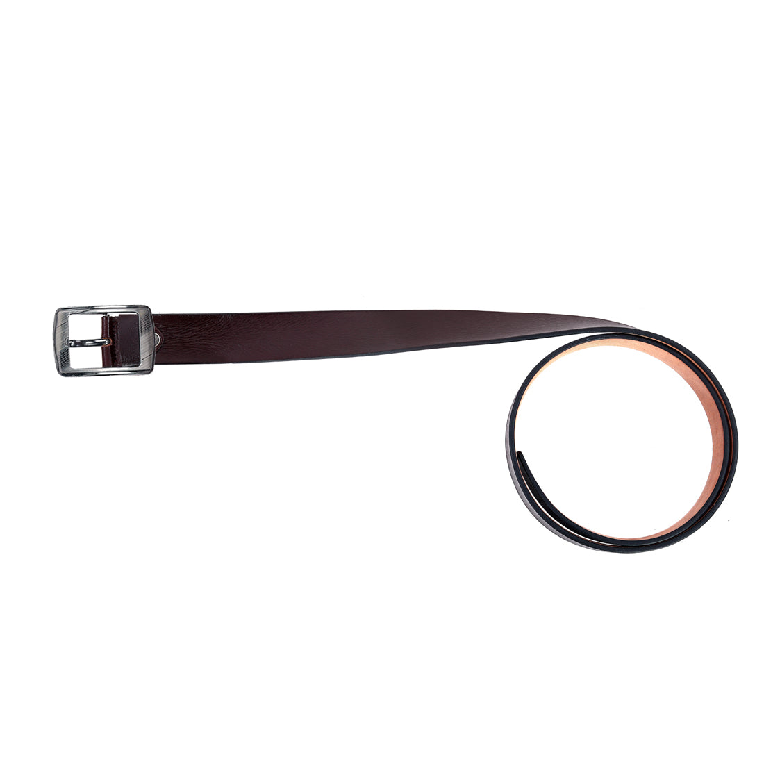 Leather World Formal Casual Brown Color Branded Stylish Genuine Leather Belts For Men