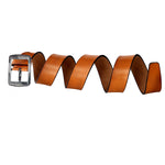 Load image into Gallery viewer, Leather World Formal Casual Tan Color Branded Stylish Genuine Leather Belts For Men
