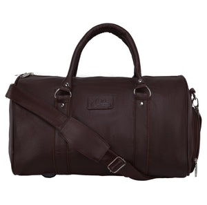 Luxurious Artificial Leather Duffel Bag with Shoe Compartment - Leatherworldonline.net