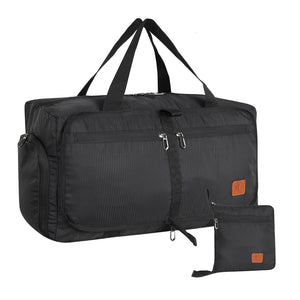 Fly Fashion Polyester Fold able Travel Duffel Bag Men Luggage Women -(Grey)