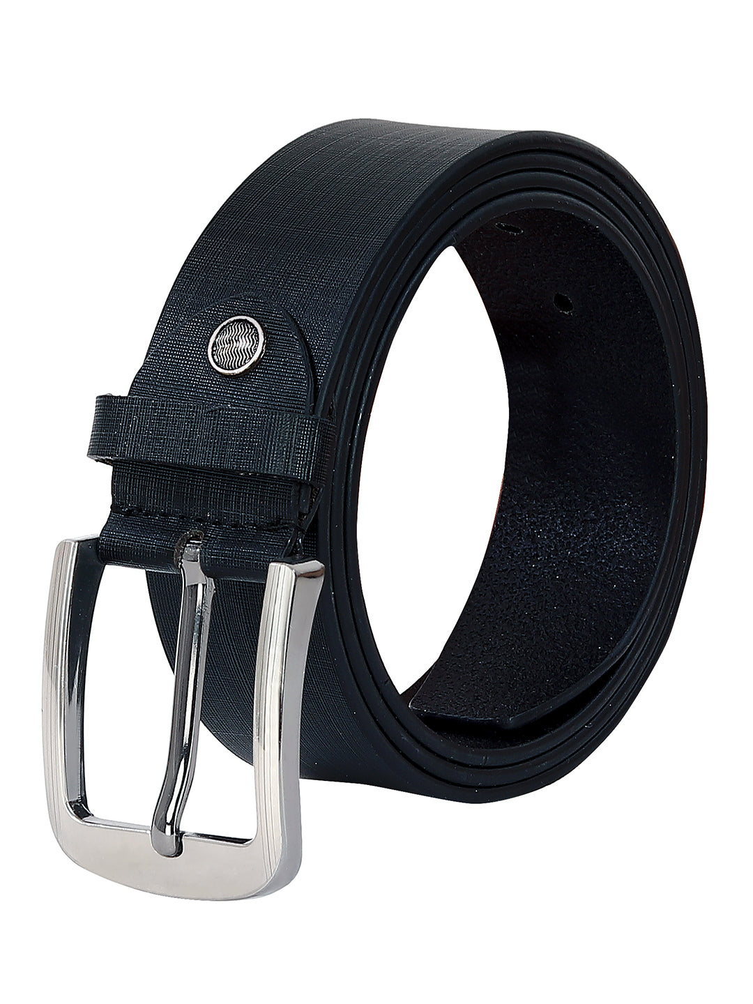 Leather World Formal Casual Black Crosshiner Stylish Genuine Leather Belts For Men