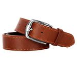 Load image into Gallery viewer, Leather World Formal Casual Tan Color Branded Stylish Genuine Leather Belts For Men
