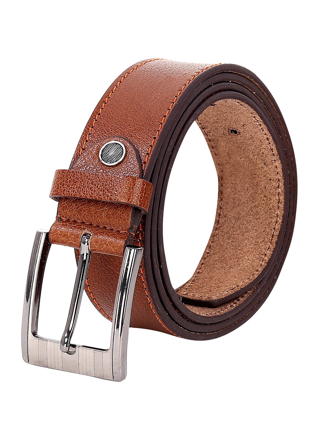 Leather World Formal Casual Black Color Branded Stylish Genuine Leather Belts For Men