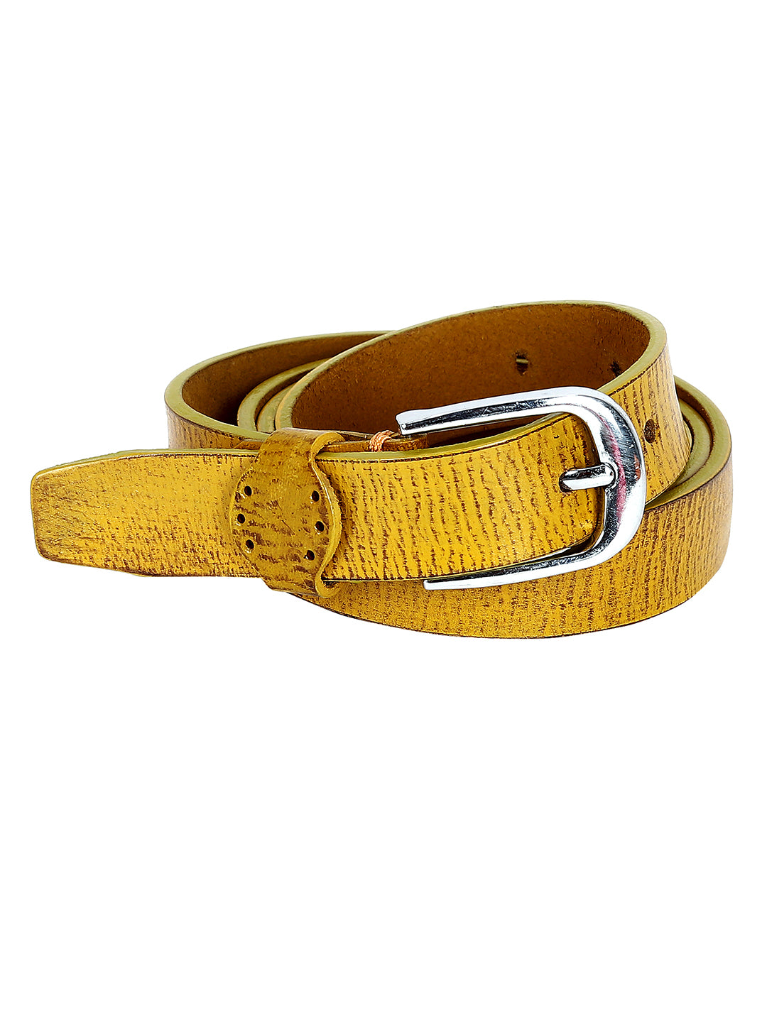 Women Casual, Evening, Party, Formal Orange Genuine Leather Belt