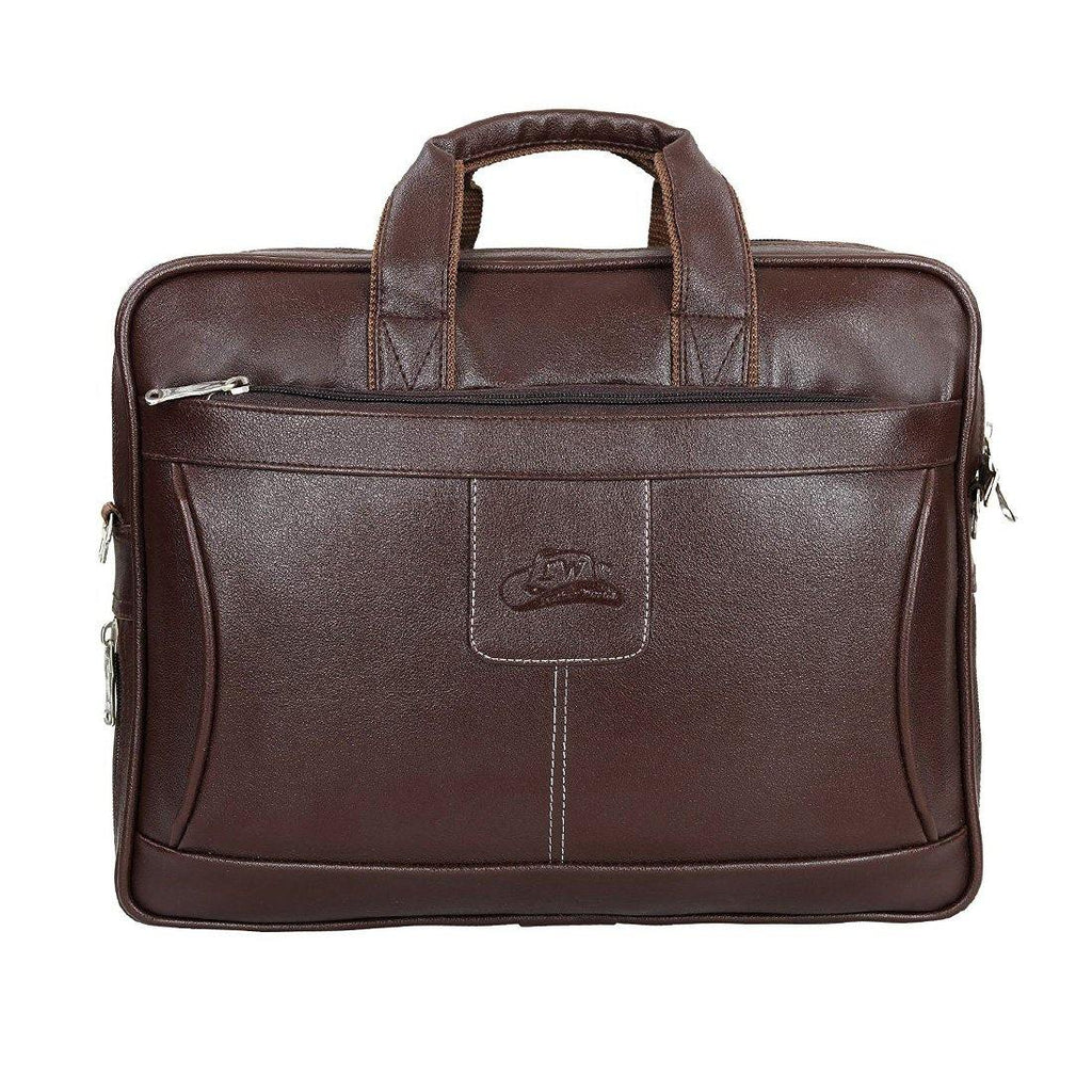Leather World Unisex Stylish Leatherette Office Laptop Bag - Leatherworldonline.net