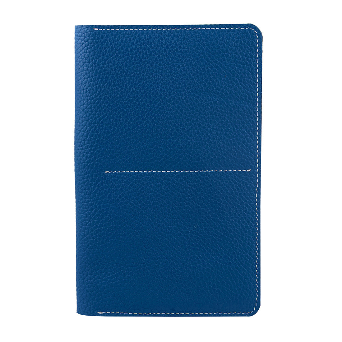 Genuine Grainy Leather Navy Blue Compact Multi-purpose For Unisex