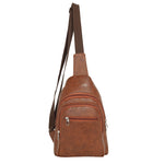 Load image into Gallery viewer, Vintage Leatherette Shoulder Crossbody Chest Backpack

