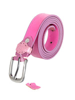 Load image into Gallery viewer, Women Casual, Evening, Party, Formal Pink Genuine Leather Belt
