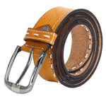 Load image into Gallery viewer, Leather World Formal Casual Tan Color Branded Stylish Genuine Leather Belts For Men
