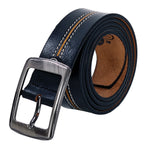 Load image into Gallery viewer, Leather World Pin Lock Buckle Genuine Leather Formal Casual Black Belt For Men Elegant Gift Box
