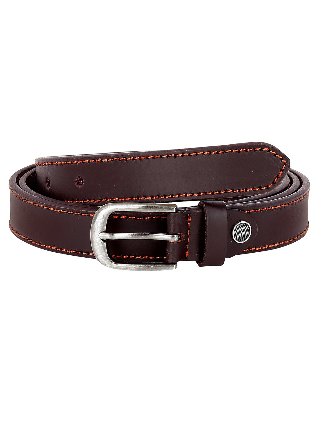 Leather World Formal Casual Brown Branded Stylish Genuine Leather Belts for Women
