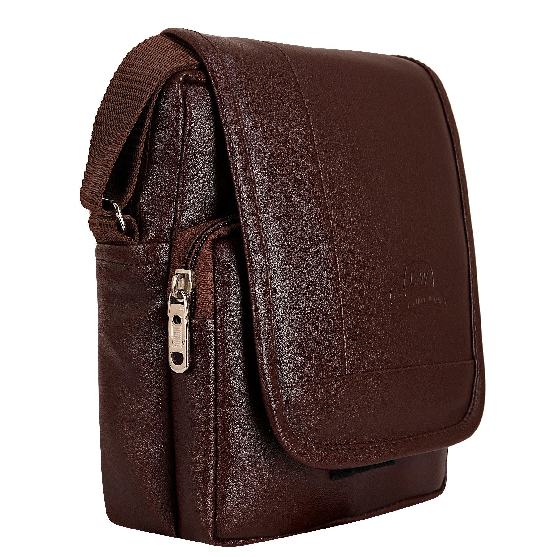 Buy Leather World  Brown Solid Messenger Bags Online at Best Price in  India  Snapdeal